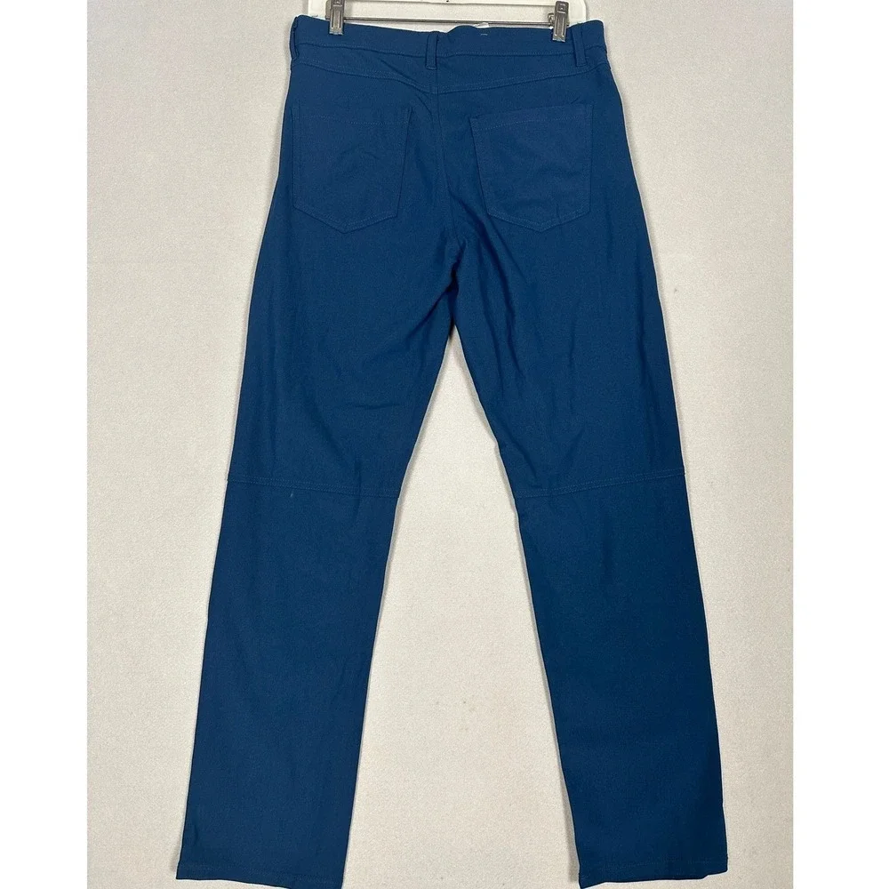 NEW Hudson Barrow Pants Mens 32X30 Midnight Blue Performance Tech Chino 5-Pocket